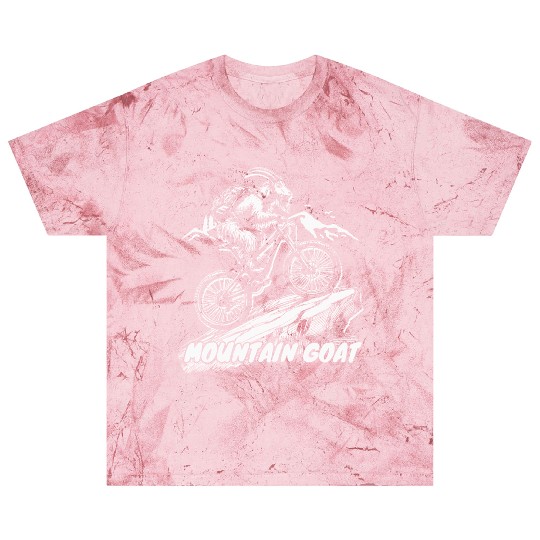 Mountain Goat on Bike Blast T Shirts