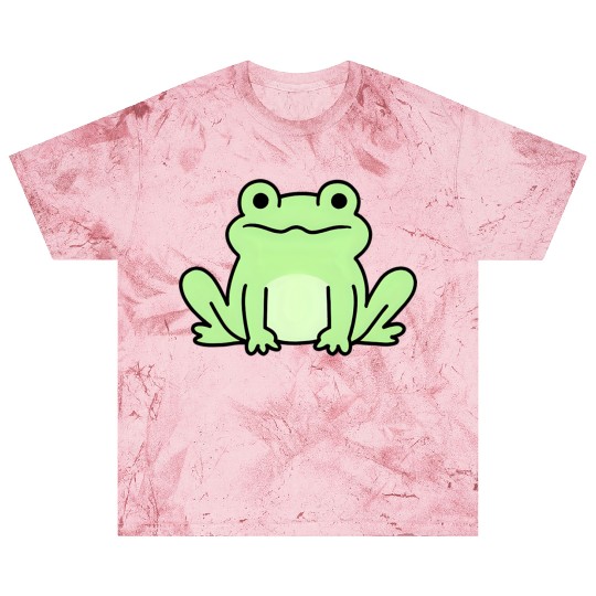 Lime Green Cartoon Frog Design Blast T Shirts