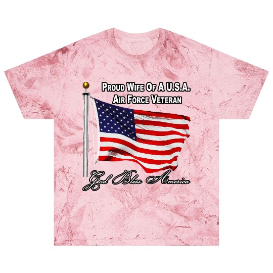 Proud Wife Of A US Air Force Veteran Blast T Shirts