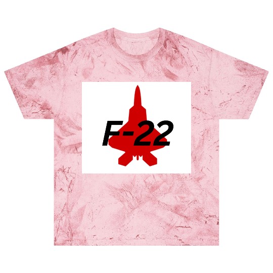 F-22 Stealth Fighter Silhouette Design Blast T Shirts