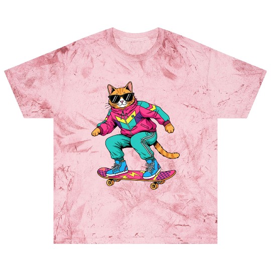 Cool Cat on a Skateboard Blast T Shirts