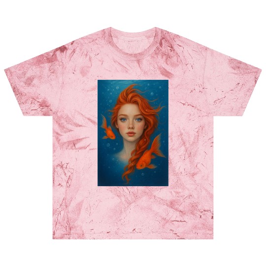 Underwater Redhead with Goldfish Blast T Shirts
