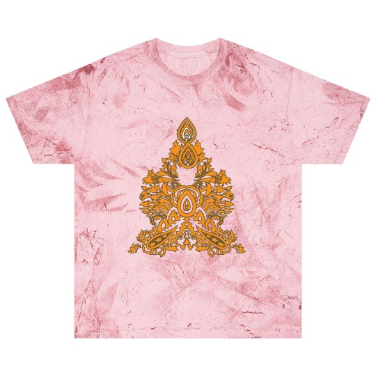 Boho Paisley Triangle • Ethnic Floral Vibe Blast T Shirts