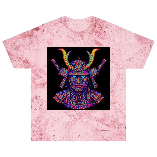 Neon Samurai Warrior Psychedelic Blast T Shirts