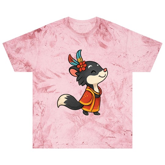 Whimsical Fox Samurai Illustration Blast T Shirts