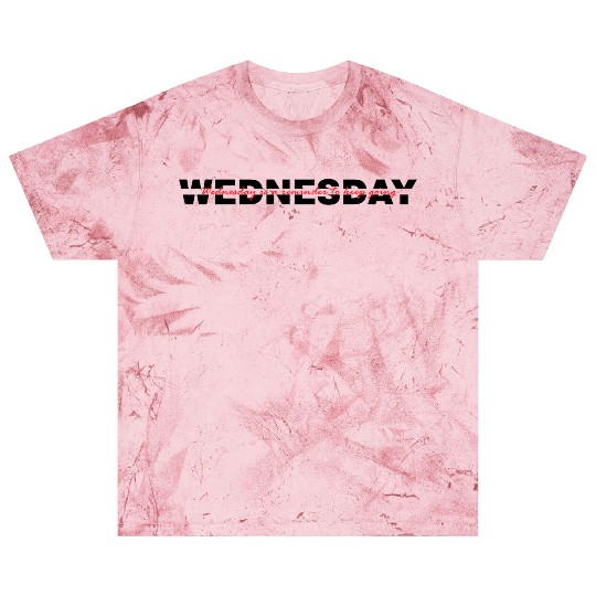 Wednesday Typography - Black Version Blast T Shirts