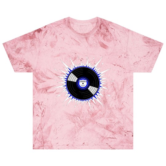 Vinyl Record Starburst Design Blast T Shirts