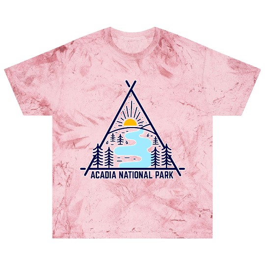 Acadia National Park Camping Scene Blast T Shirts