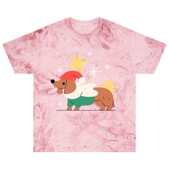 Festive Dachshund Christmas Sweater Blast T Shirts