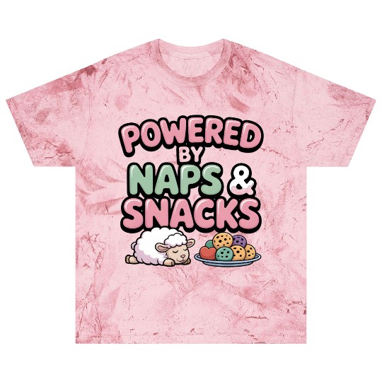 Powered by Naps and Snacks Illustration Blast T Shirts