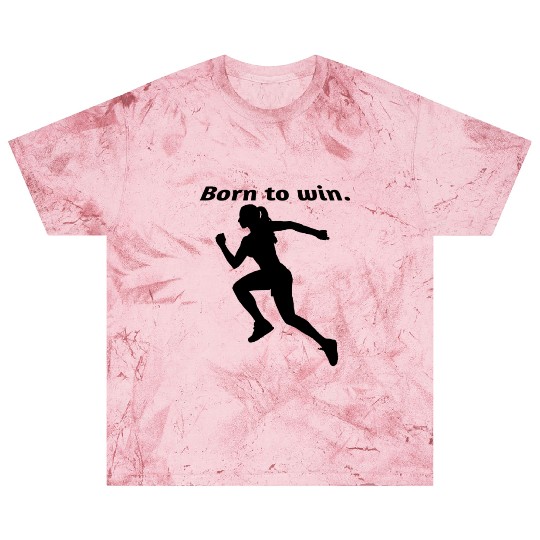 Empowering Born to Win Text Design Blast T Shirts