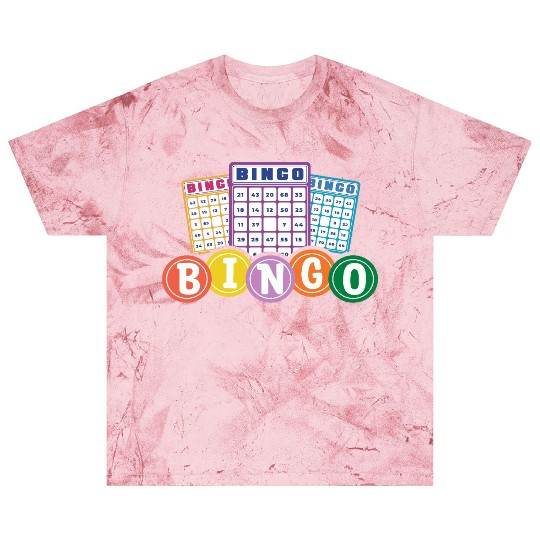 Colorful Bingo Player Fun Cards Blast T Shirts