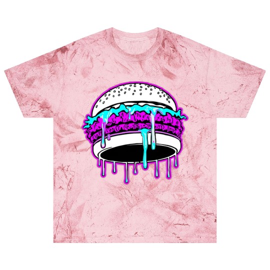 Taste The Glitch Burger – Neon Food Fantasy  Blast T Shirts