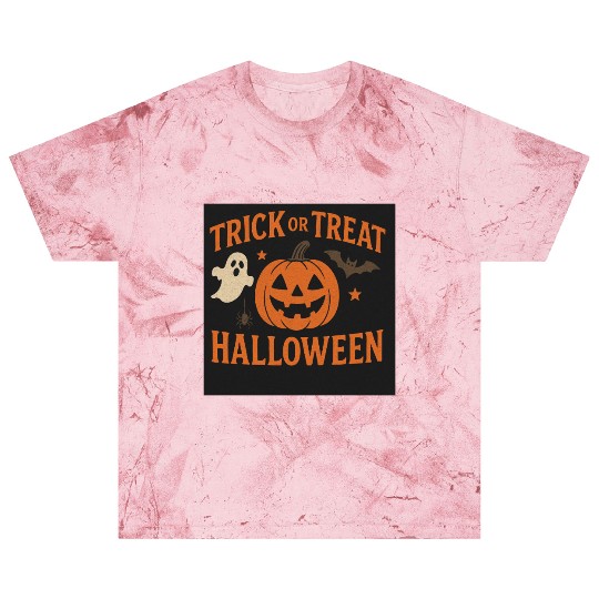 Halloween Trick or Treat Pumpkin Design Blast T Shirts