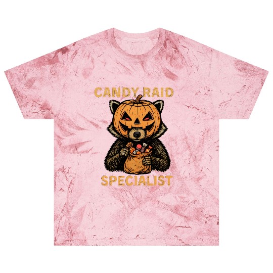 Candy Raid Specialist Halloween Raccoon Pumpkin Blast T Shirts