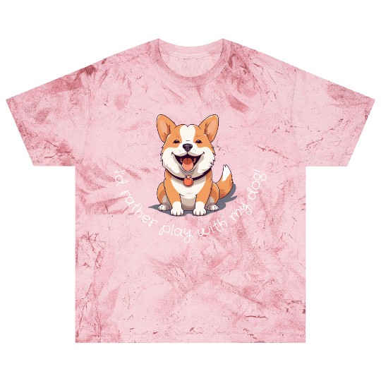 Joyful Corgi Playfulness Design Blast T Shirts