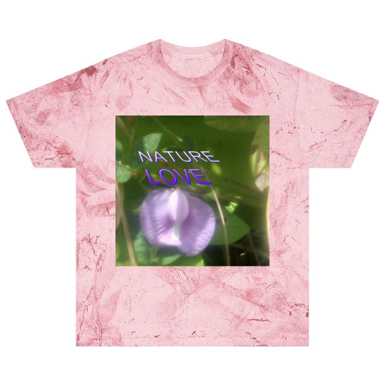 Nature Love with Purple Flower Art Blast T Shirts