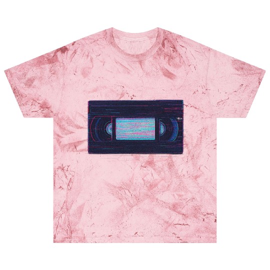 Retro VHS Tape Neon Glow Design Blast T Shirts