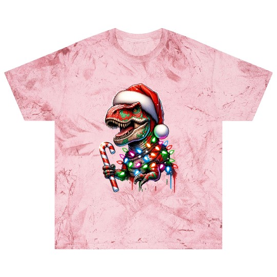 Festive Dinosaur Christmas Trolls Blast T Shirts