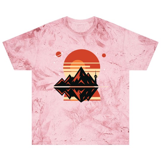 Retro Horizon Blast T Shirts