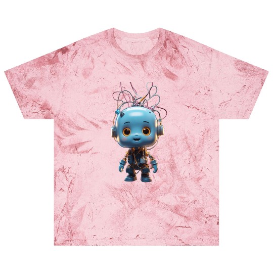 Futuristic Robot Boy Blast T Shirts Design