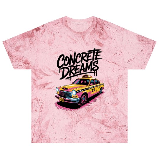 Vibrant Taxi Dreams Illustration Blast T Shirts