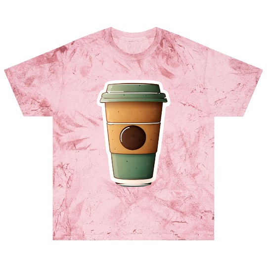 Coffee Cup with Eco-Friendly Green Lid Blast T Shirts