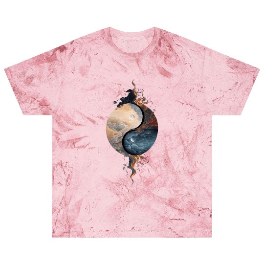 Yin Yang Celestial Balance Design Blast T Shirts
