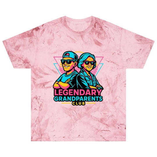 Legendary Grandparents Retro Neon Blast T Shirts