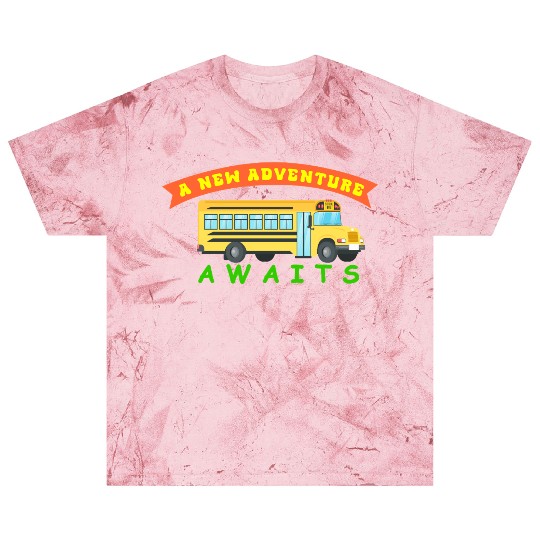 School Bus Awaits New Adventure Design Blast T Shirts