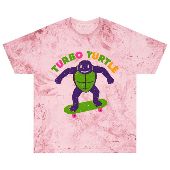 Galactic Turtle Skateboard Design Blast T Shirts