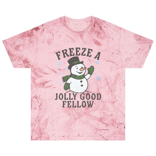 Frosty Snowman Jolly Greeting Design Blast T Shirts