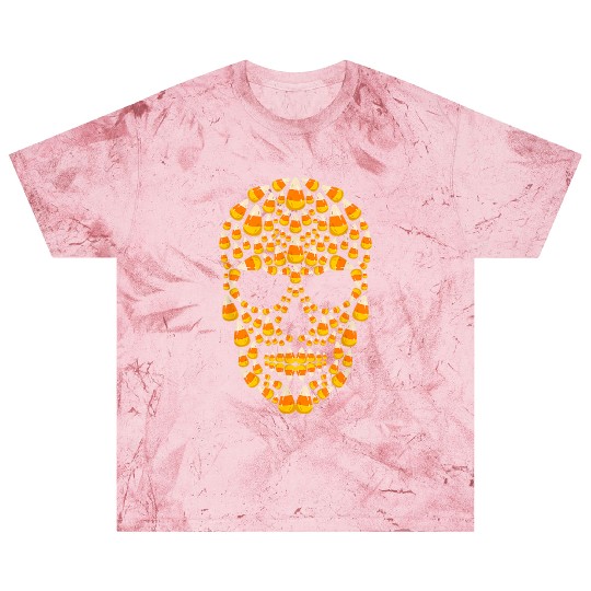Candy Corn Skull Skeleton Halloween Costume Blast T Shirts