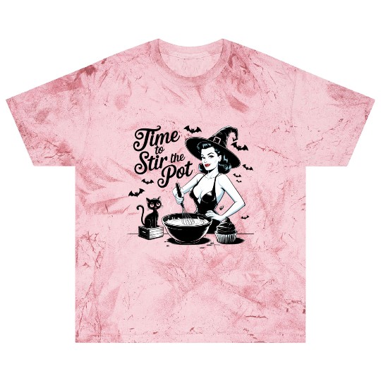 Witch Pin-Up Retro Baking Halloween Vintage  Blast T Shirts