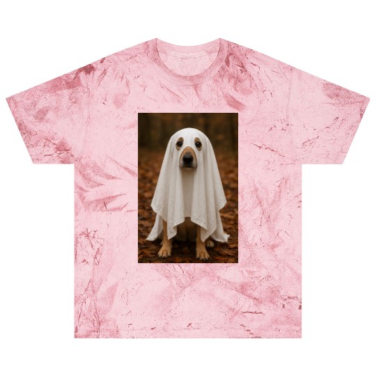 Autumn Forest Ghost Dog Tapestry Blast T Shirts