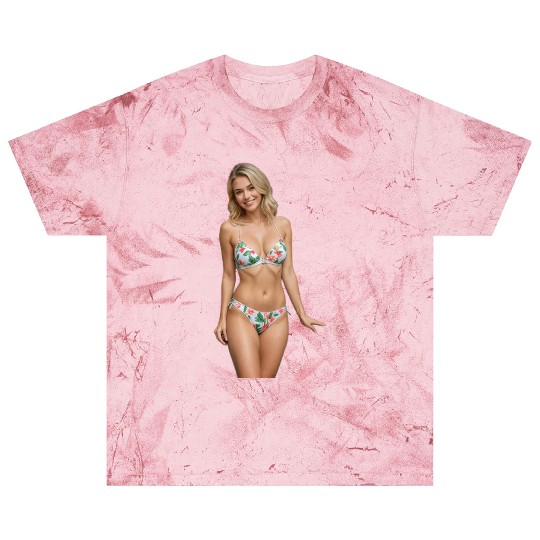 Tropical Floral Patterned Swimwear Blast T Shirts