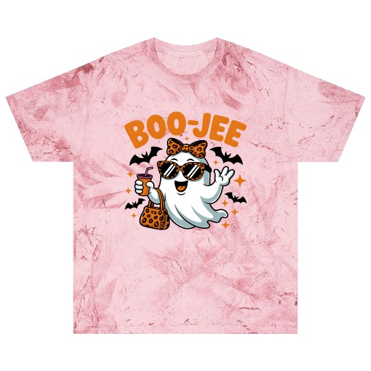 Boo-Jee Ghost Cute Leopard Print Halloween Boojee Blast T Shirts