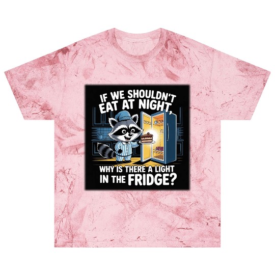 Light in the Fridge Funny Midnight Snack Quote Blast T Shirts