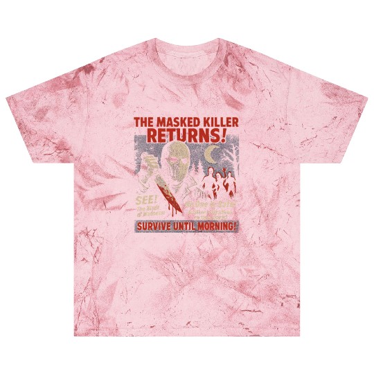 Masked Killer Returns Slasher Movie Poster Vintage Blast T Shirts