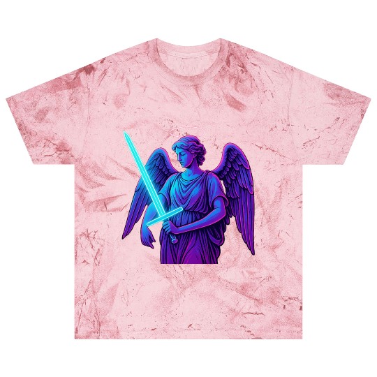 Neon Angel Warrior Illustration Blast T Shirts