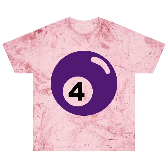 Billiard ball No. 4 - purple - V2 Blast T Shirts