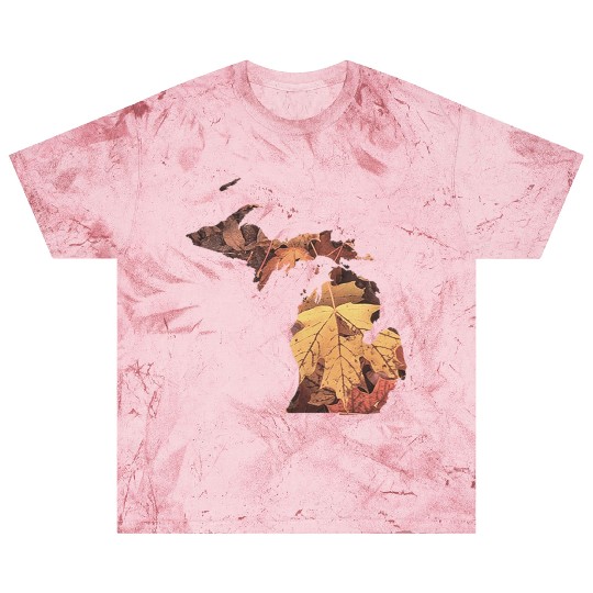 Michigan Autumn Fall Leaves Blast T Shirts