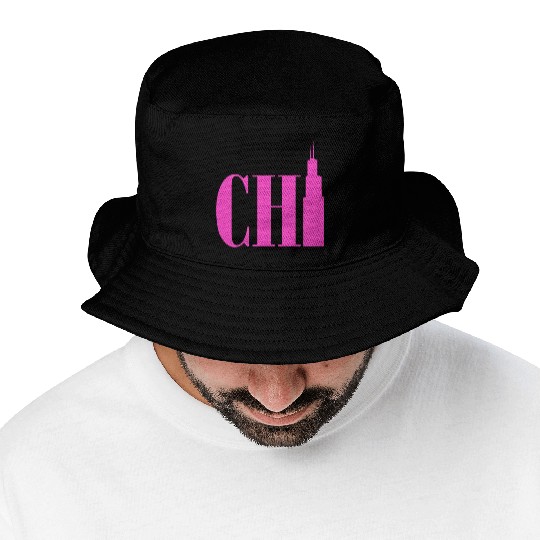 Chicago - Neon Pink Bucket Hats