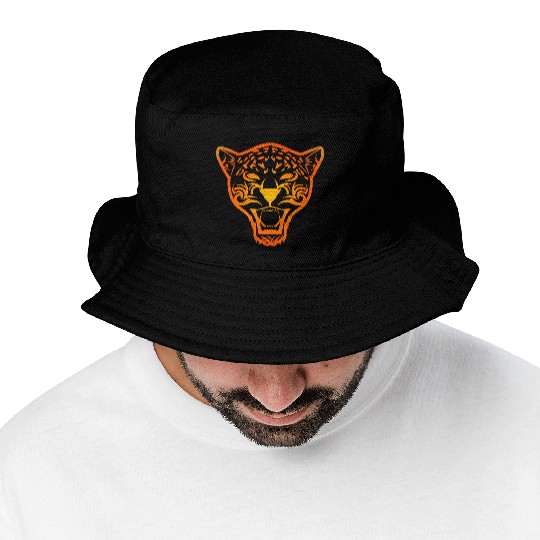 T Tattoo Jaguar Face Gift Idea Bucket Hats