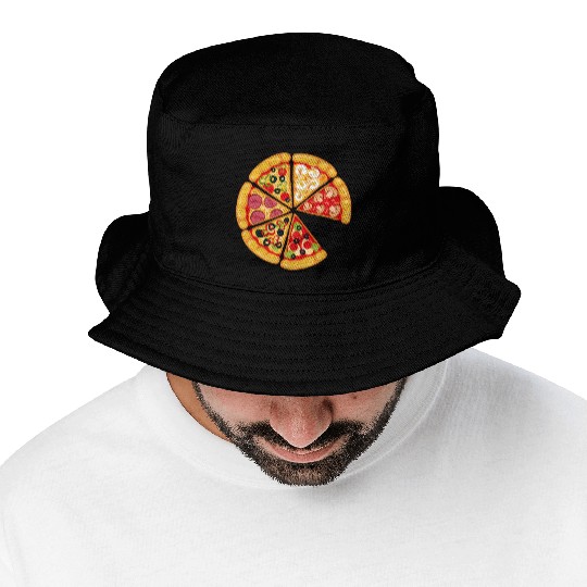 Pizza and Slice Dad and Son Matching Bucket Hats