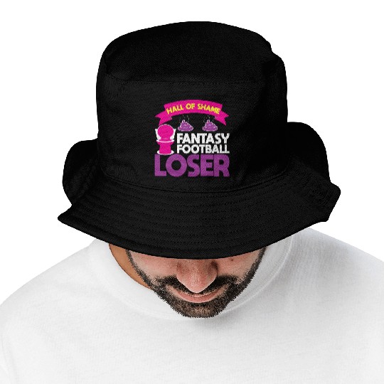 Fantasy Football Loser Poop Funny Bucket Hats