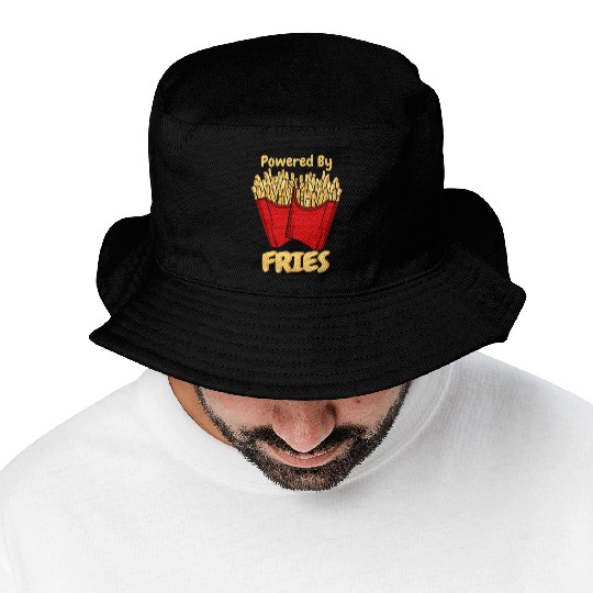 French Fries: Powered With Fries Bucket Hats