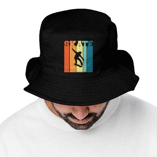summer skateboarding lover Bucket Hats