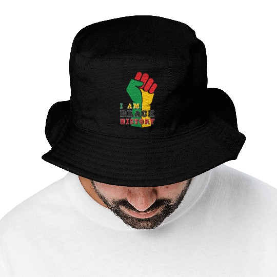 I Am Black History, Juneteenth, Freedom Day Bucket Hats