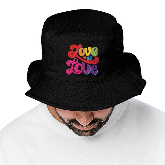 love is love romantic design. Bucket Hats